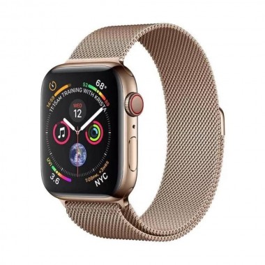 Б/У Apple Watch Series 4 GPS + LTE 44mm Gold Stainless Steel Case with Gold Milanese Loop