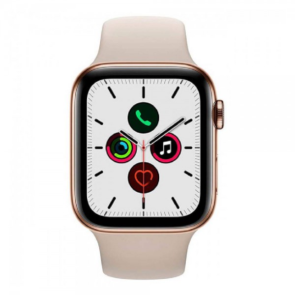 Б/У Apple Watch Series 5 GPS + LTE 44mm Gold Stainless Steel Case with Stone Sport Band