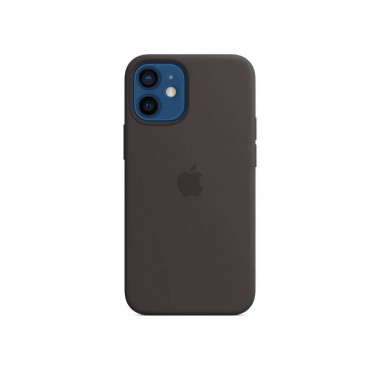 Чохол Apple Silicone Case для iPhone 12 Mini with MagSafe Black