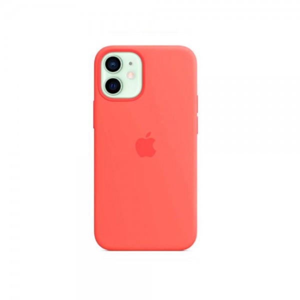 Чехол Apple Silicone case for iPhone 12 Mini Pink Citrus