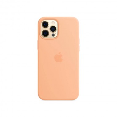 Чохол Apple Silicone Case для iPhone 12 Pro Max with MagSafe Cantaloupe