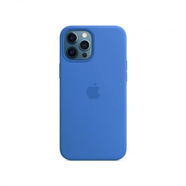 Чохол Apple Silicone Case для iPhone 12 Pro Max з MagSafe Capri Blue