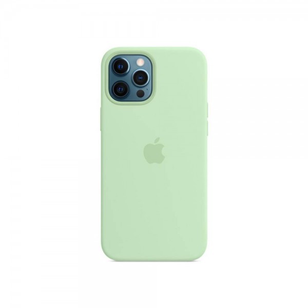 Чехол Apple Silicone Case for iPhone 12 Pro Max with MagSafe Pistachio