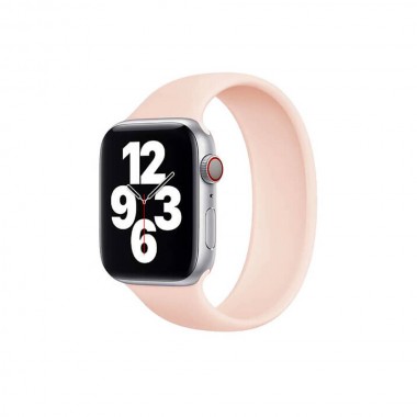 Силіконовий монобраслет oneLounge Solo Loop Pink для Apple Watch 44mm 42mm Size M OEM