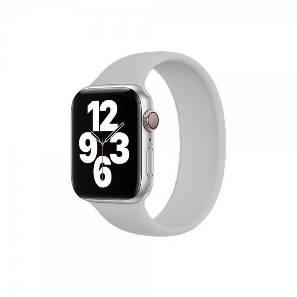 Силиконовый монобраслет oneLounge Solo Loop Gray для Apple Watch 44mm | 42mm Size L OEM