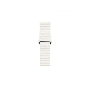 Ремешок oneLounge Leather Loop White для Apple Watch 44mm | 42mm SE | 6 | 5 | 4 | 3 | 2 | 1 OEM
