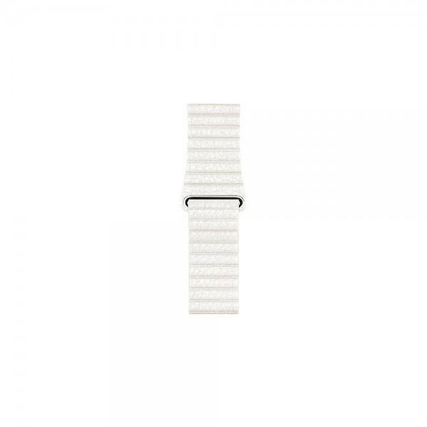 Ремешок oneLounge Leather Loop White для Apple Watch 44mm | 42mm SE | 6 | 5 | 4 | 3 | 2 | 1 OEM