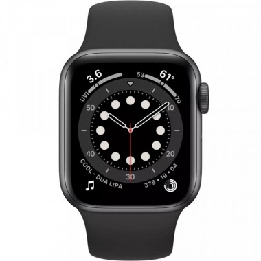 Б/У Apple Watch Series 6 GPS 44mm Space Gray Aluminum Case with Black Sport Band (M00H3)