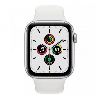 Б/У Apple Watch Series SE GPS 40mm Silver Aluminum Case with White Sport Band (MYDM2)