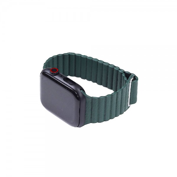 Ремешок Magnetic Leather Loop for Apple Watch 42/44 mm Forest Green