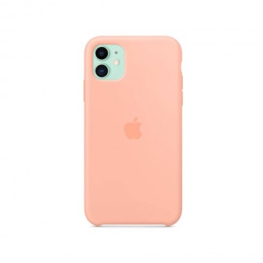 Чехол Apple Silicone Case for iPhone 11 Grapefruit