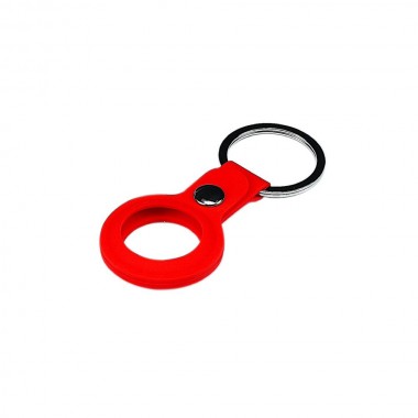 Чохол Apple AirTag Silicone Key Ring Red