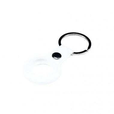 Чохол Apple AirTag Silicone Key Ring White