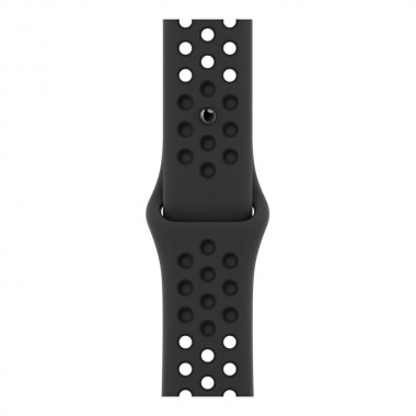 New Apple Watch Nike Series 7 GPS 45mm Midnight Aluminum Case w. Anthracite/Black Nike Sport Band (MKNC3)