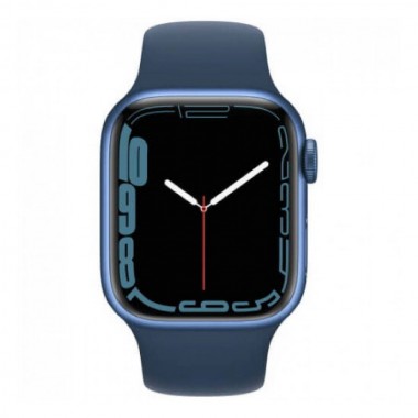 New Apple Watch Series 7 41mm GPS Blue Aluminum Case With Blue Sport Band (MKN13)