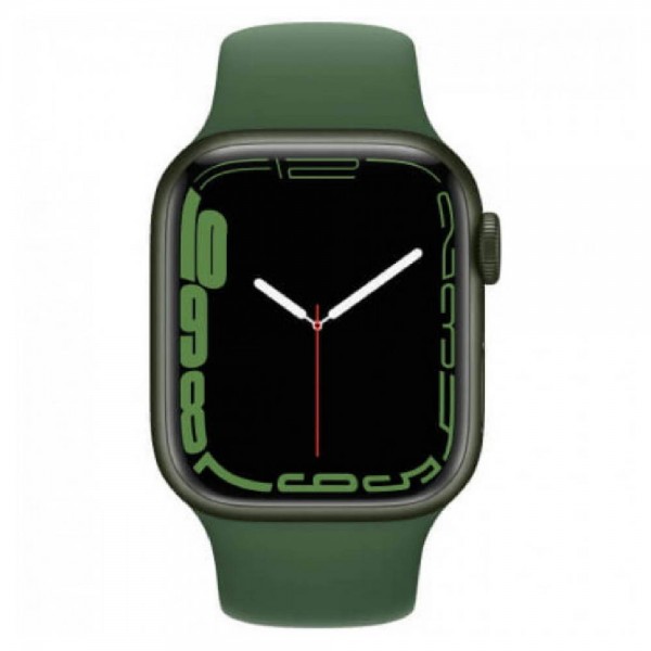 New Apple Watch Series 7 45mm GPS Green Aluminum Case With Green Sport Band (MKN73)