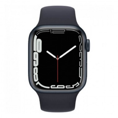 New Apple Watch Series 7 41mm GPS Midnight Aluminum Case With Midnight Sport Band (MKMX3)