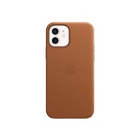 Чехол Leather Case with MagSafe for iPhone 12/12 Pro Saddle Brown
