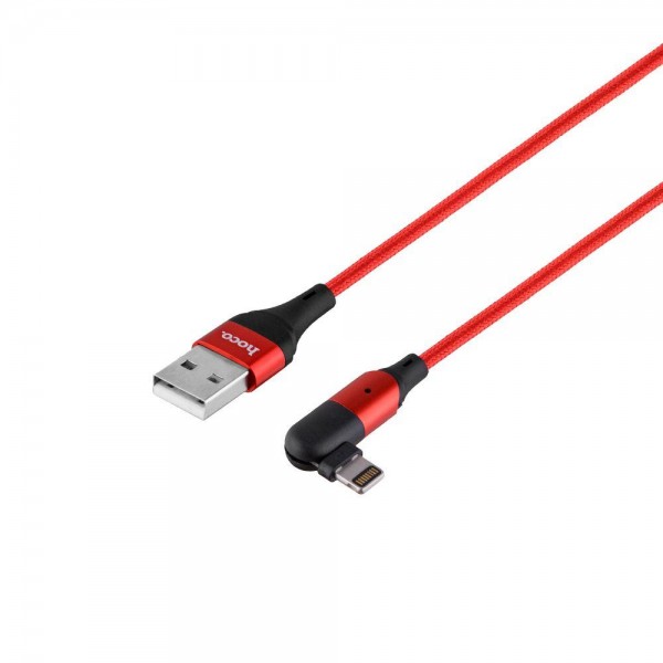 Кабель HOCO U100 Orbit PD fast charging data cable for Lightning / red