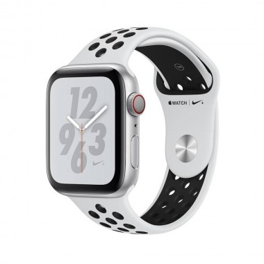 Б/У Apple Watch Series 4 GPS + LTE 44mm Silver Alum. w. Platinum/Black Nike Sport