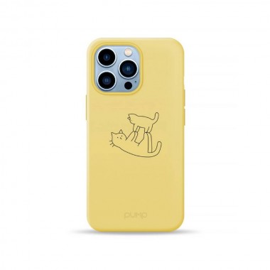 Чохол Pump Silicone Minimalistic Case for iPhone 13 Pro Funny Cat