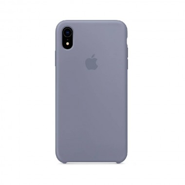 Чохол Apple Silicone case for iPhone Xr Lavender Gray