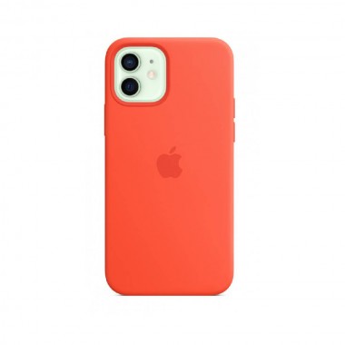 Чохол Apple Silicone Case for iPhone 12/12 Pro Electric Orange