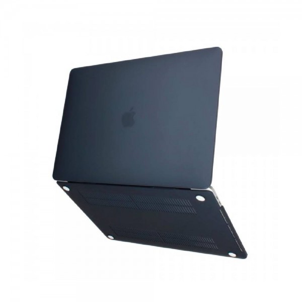 Пластиковый чехол Soft Touch Black для MacBook Air 13" (M1 | 2020 | 2019 | 2018)
