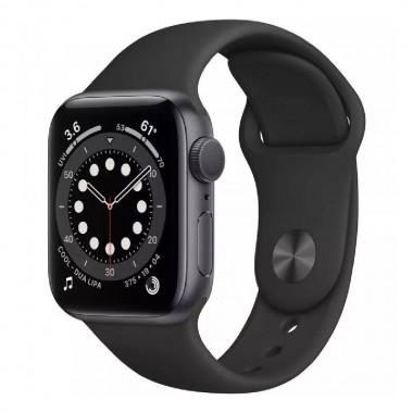 Б/У Apple Watch Series 6 GPS + Cellular 44mm Space Gray Aluminum Case w. Black Sport B. (M07H3)