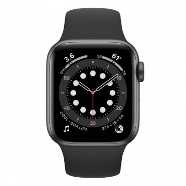 Б/У Apple Watch Series 6 GPS + Cellular 44mm Space Gray Aluminum Case w. Black Sport B. (M07H3)