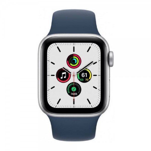 Б/У Apple Watch Series SE 40mm Silver with Abyss Blue Sport Band (MKNY3)