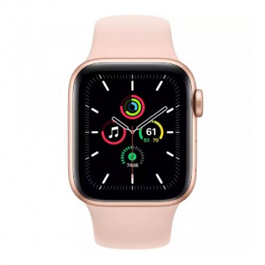 Б/У Apple Watch Series SE GPS 44mm Gold Aluminum Case with Pink Sand Sport Band (MYDR2)