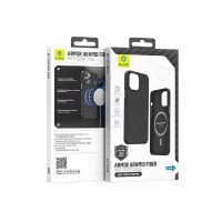 Чехол Blueo Armor Aramid Fiber Anti-Drop Case for iPhone 13 Pro Max with MagSafe Black