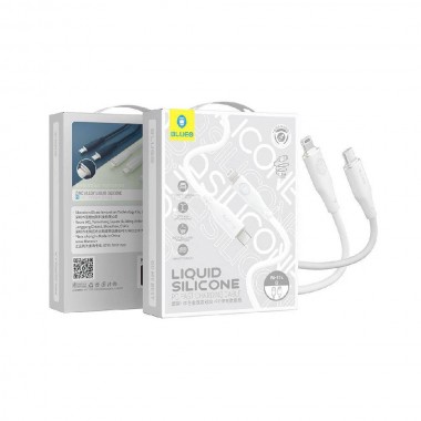 Кабель Blueo Liquid Silicone USB-C to Lightning Cable White