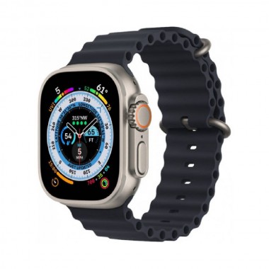 New Apple Watch Ultra GPS + Cellular 49mm Titanium Case with Midnight Ocean Band