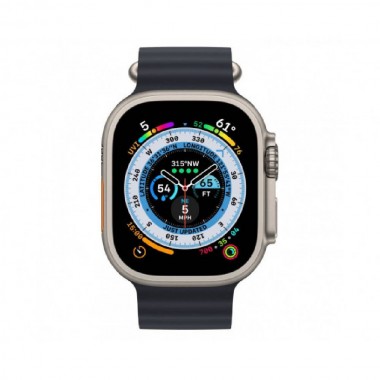New Apple Watch Ultra GPS + Cellular 49mm Titanium Case with Midnight Ocean Band