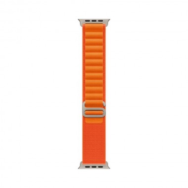 New Apple Watch Ultra GPS + Cellular 49mm Titanium Case with Orange Alpine Loop - Large
