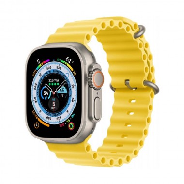 New Apple Watch Ultra GPS + Cellular 49mm Titanium Case with Yellow Ocean Band