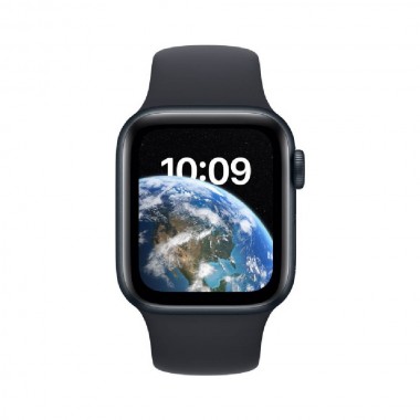 New Apple Watch SE 2 GPS 40mm Midnight Aluminum Case w. Midnight Sport Band (MNJT3)