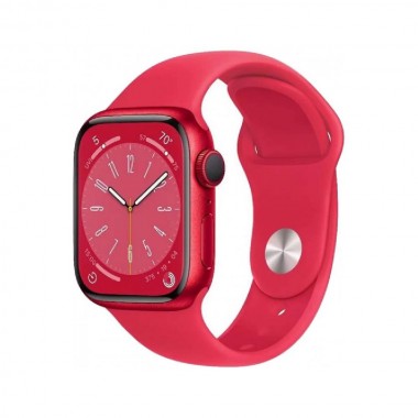 New Apple Watch Series 8 45mm GPS + Cellular PRODUCT RED Aluminum Case w. PRODUCT RED S. Band (MNKA3)