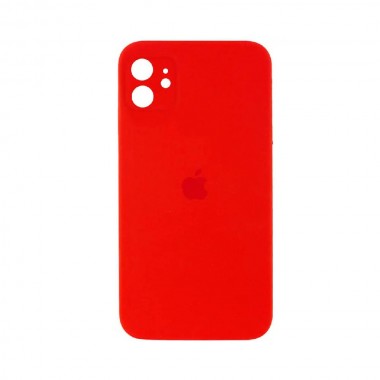 Чехол Silicone Case Full camera Square edge iPhone 11 Red