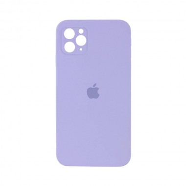 Чехол Silicone Case Full camera Square edge iPhone 11 Pro Max Lilac