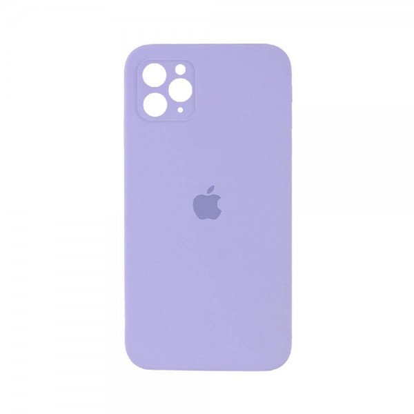 Чохол Silicone Case Full camera Square Edge iPhone 11 Pro Max Lilac