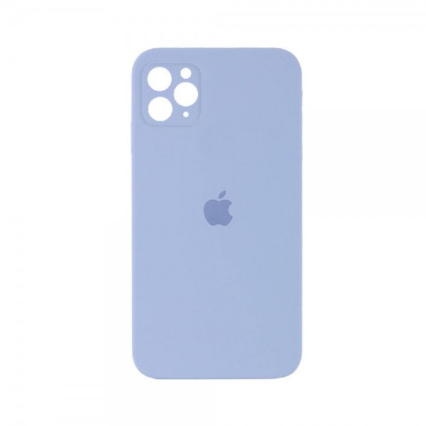 Чехол Silicone Case Full camera Square edge iPhone 11 Pro Max Sea Blue