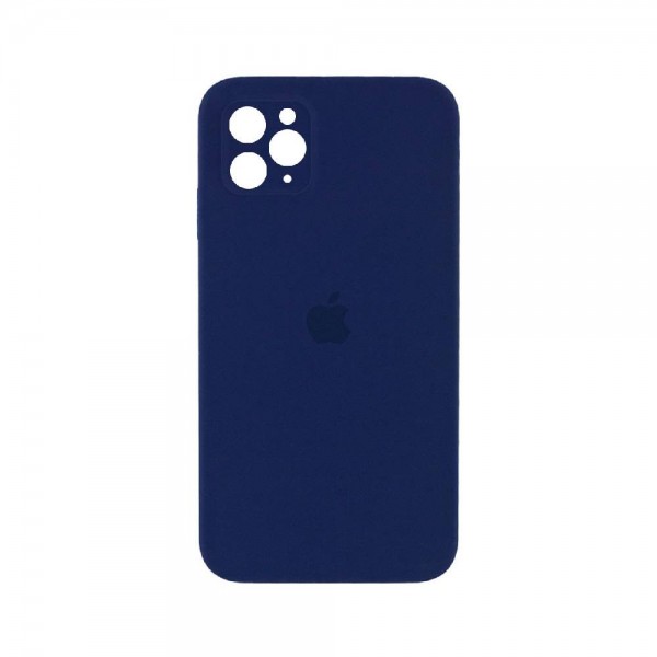 Чехол Silicone Case Full camera Square edge iPhone 11 Pro Max Royal Blue