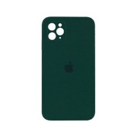 Чехол Silicone Case Full camera Square edge iPhone 11 Pro Max Atrovirens