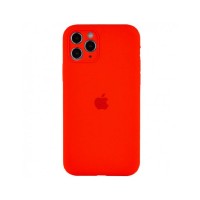 Чехол Silicone Case Full camera Square edge iPhone 11 Pro Max Red