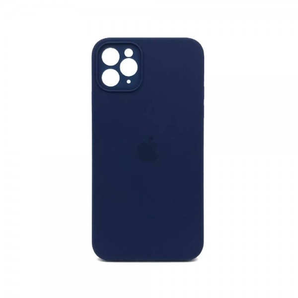 Чохол Silicone Case Full camera Square Edge iPhone 11 Pro Max Midnight blue