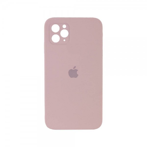 Чохол Silicone Case Full camera Square Edge iPhone 11 Pro Max Pink