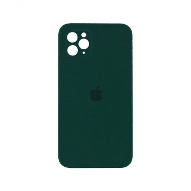 Чехол Silicone Case Full camera Square edge iPhone 11 Pro Atrovirens